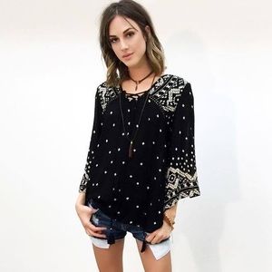 Angie Bell Sleeve Top with Tassels